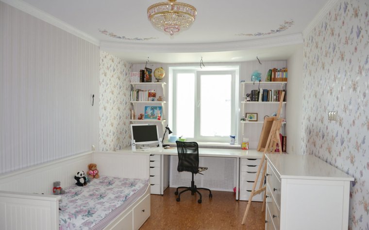 Спальня в хрущевке для девочки 7 лет