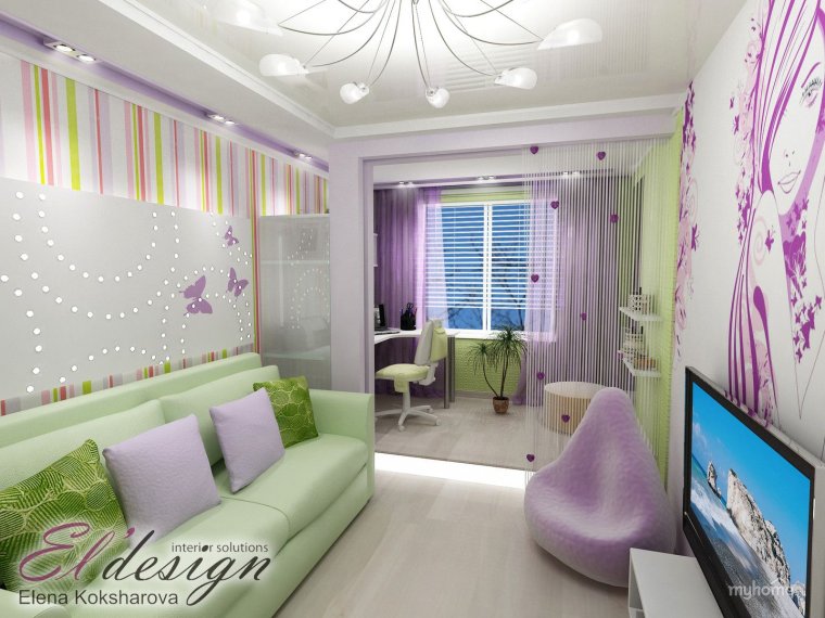 Комната для девочки подростка в хрущевке