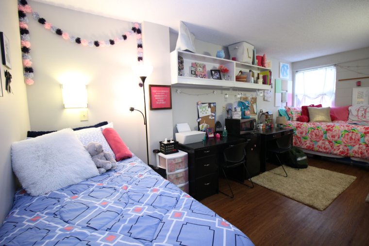 Девушки в комнате общежития