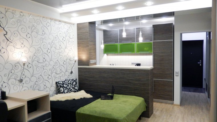 Интерьер малосемейки 12 кв.м