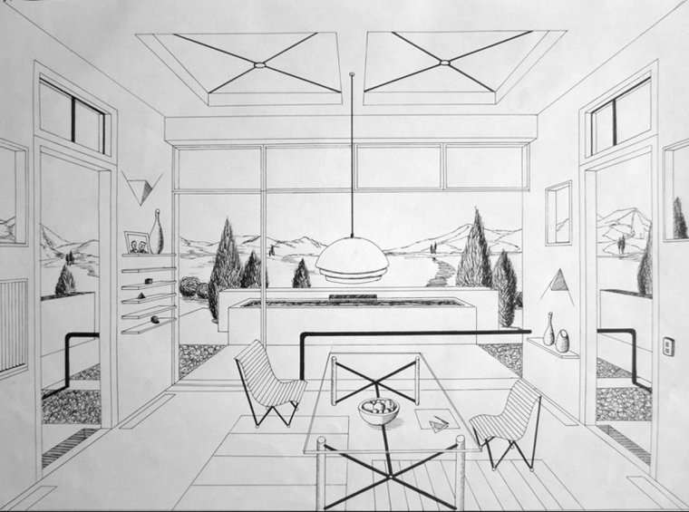 Графический интерьер