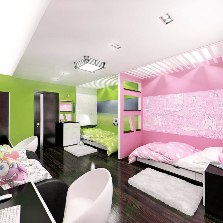 Комната 15 кв м для двоих детей разнополых подростков