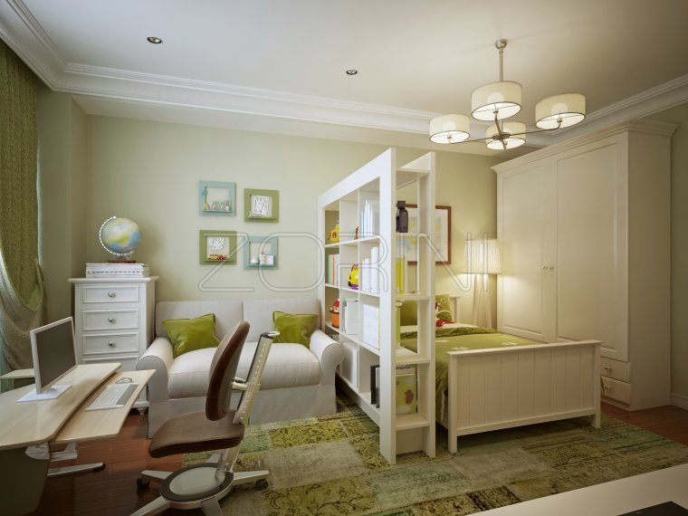 Детская комната с перегородкой