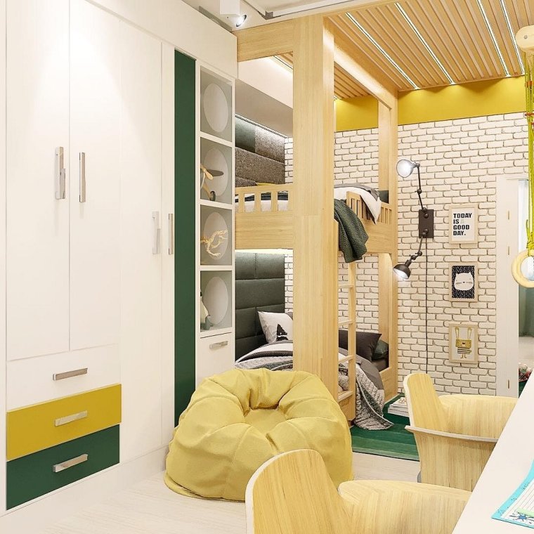 Зонированная комната для подростка