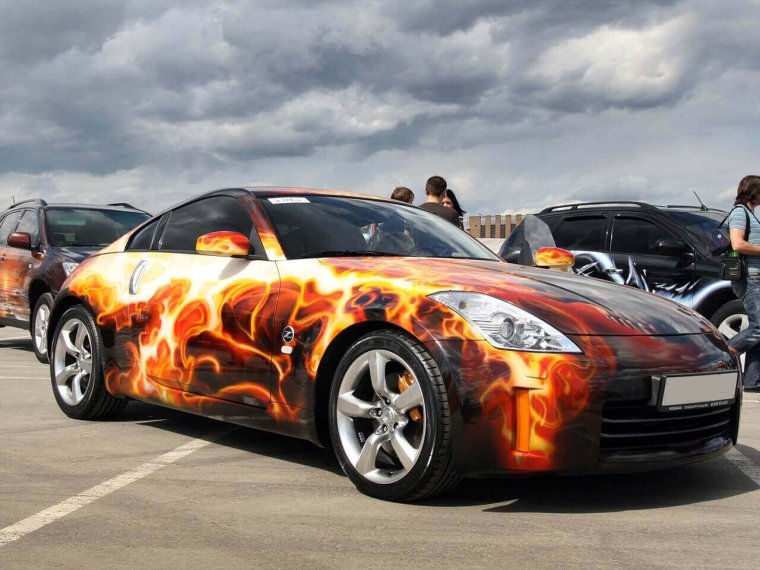 Nissan 350z аэрография