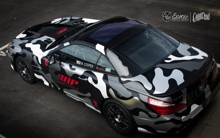 Темный камуфляж авто