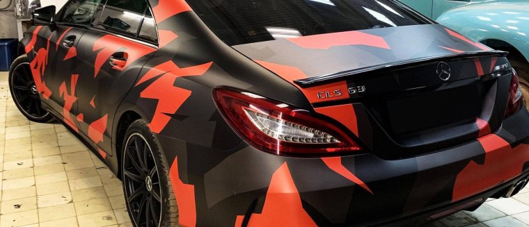 Mercedes CLS камуфляж