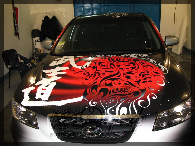 Цветной винил на авто