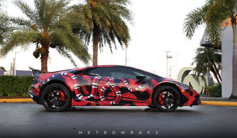 Винил на авентадор гуччи