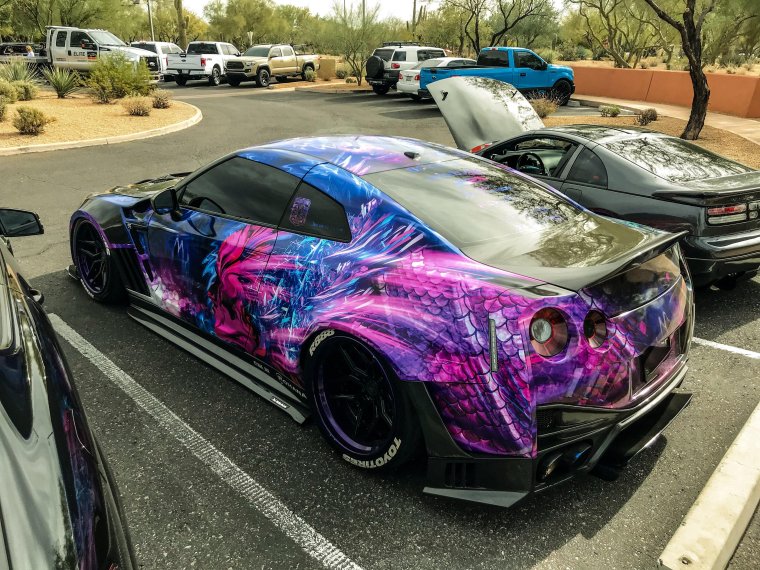 Ниссан ГТР В пленке