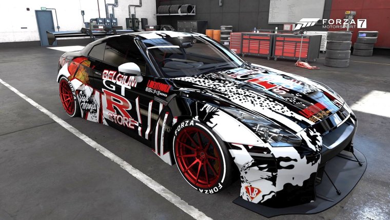 Ниссан ГТР р35 винил HKS