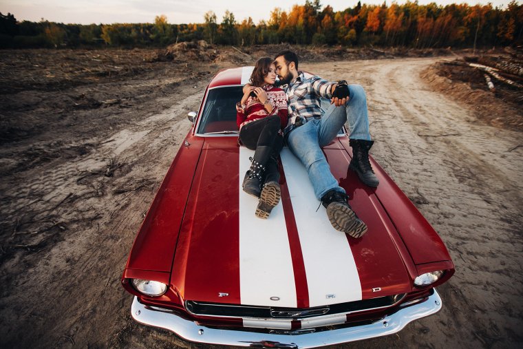 Фотосессия с машиной