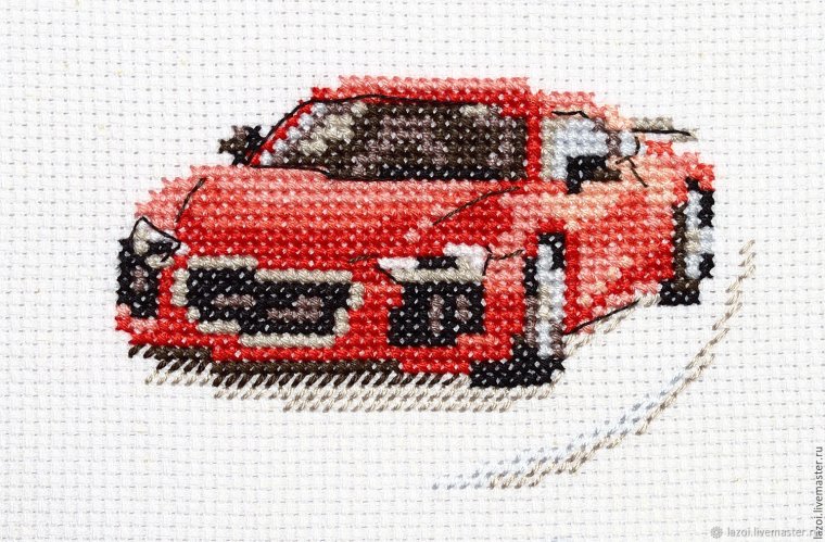 Рисунки по клеточкам машины ВАЗ