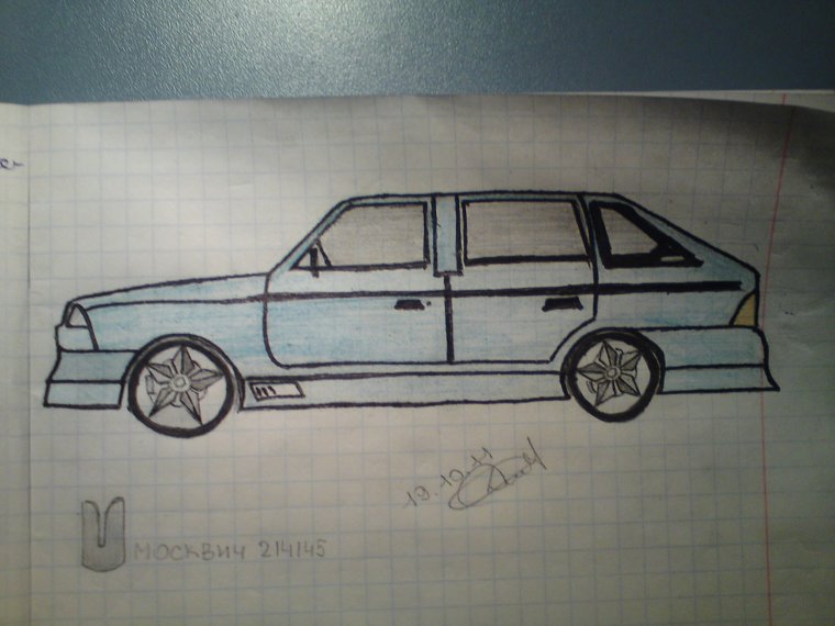 Рисунки машин за 1 класс