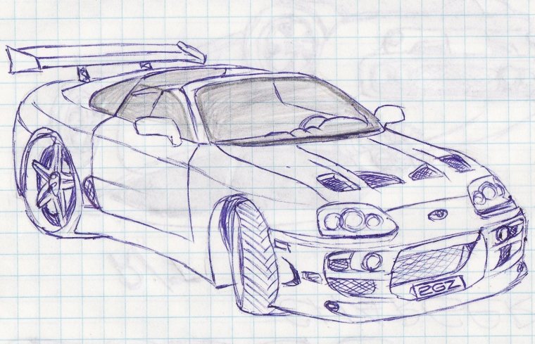 Рисунки перед машины ВАЗ 2107