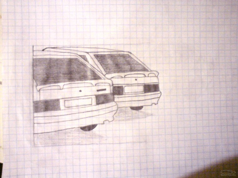 Рисунки карандашом машины