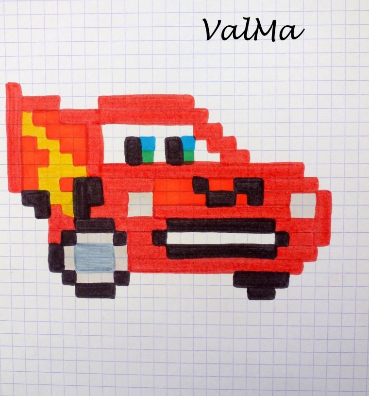 Вышивка крестиком машина схема