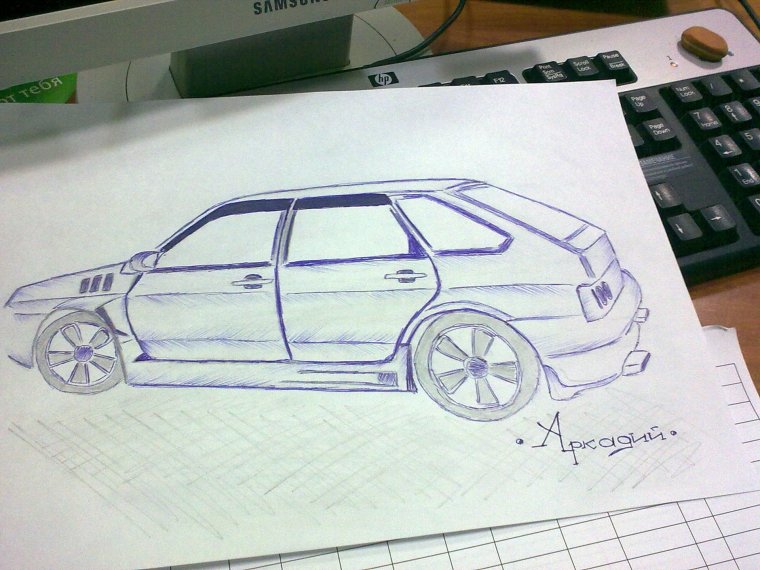 ВАЗ 2107 по клеткам