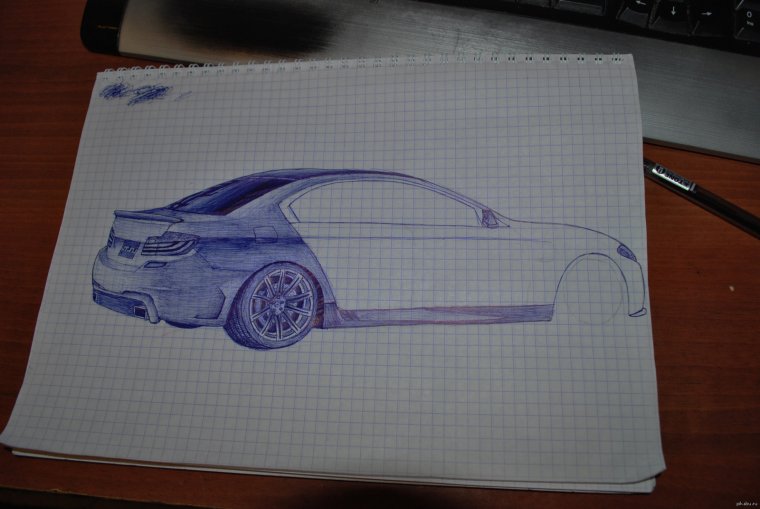 Рисование по клеточкам автомобили