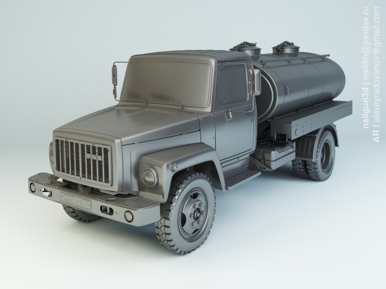 Автолегенды СССР Грузовики ГАЗ 3307 молоковоз