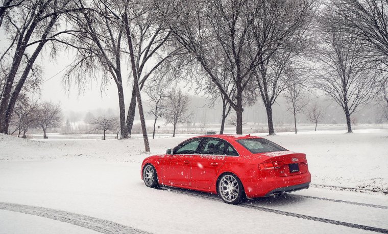 Audi a4 зима