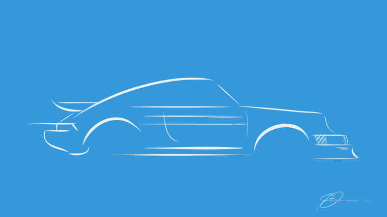 Силуэт машины сбоку