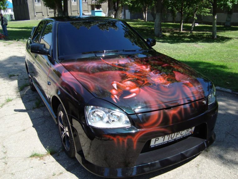 Крутая тюнингованная Приора