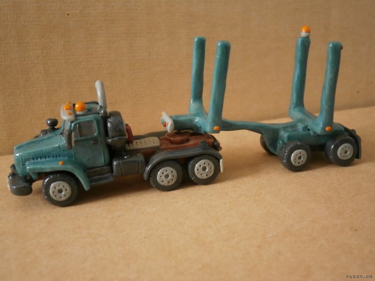 Лепка грузовик