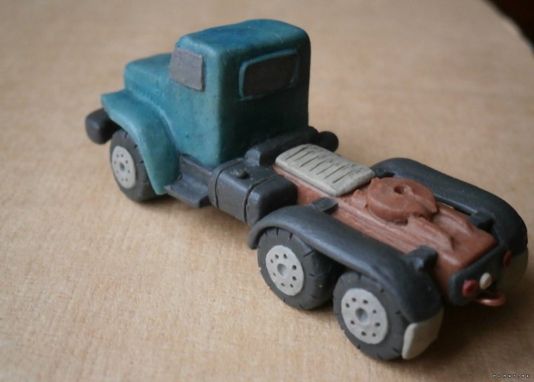 Лепка из пластилина грузовик