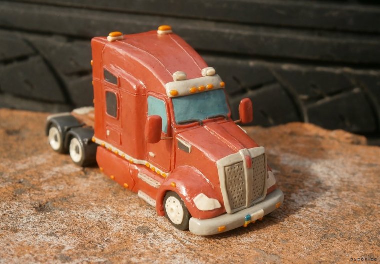 Грузовик пластилин