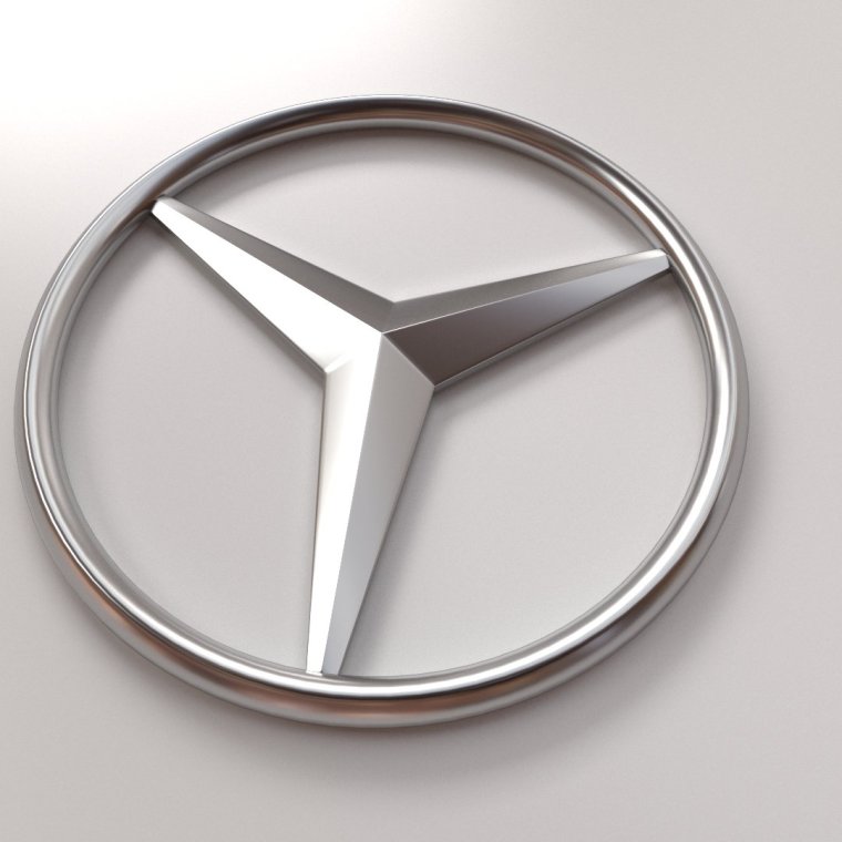 Мерс логотип 3д