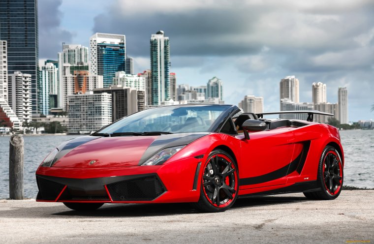 Красная Ламборгини Галлардо