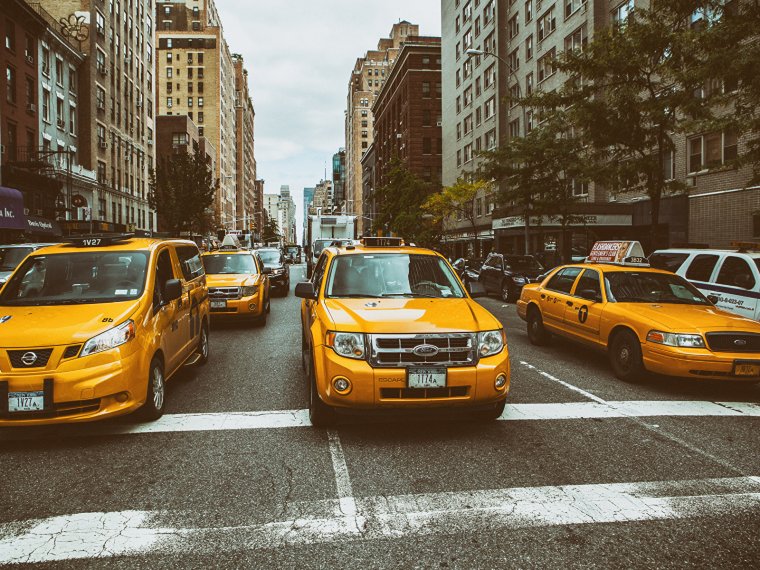 Нью-Йорк Сити машина такси