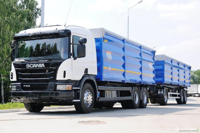 Скания тягач зерновоз