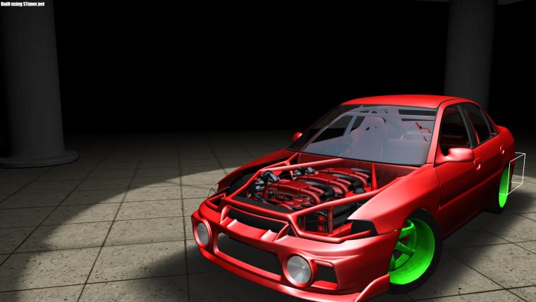 Полностью тюнингованный автомобиль