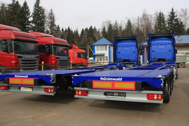 Скания седельный контейнеровоз