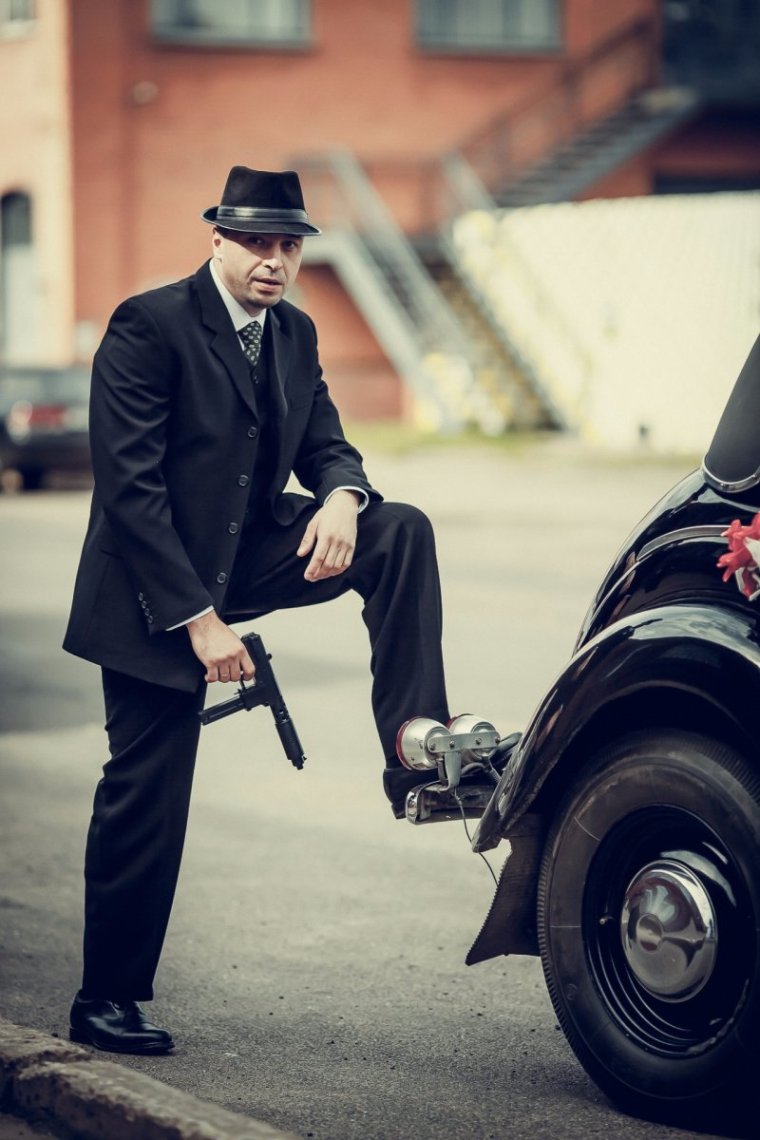 Фотосессия гангстерском стиле