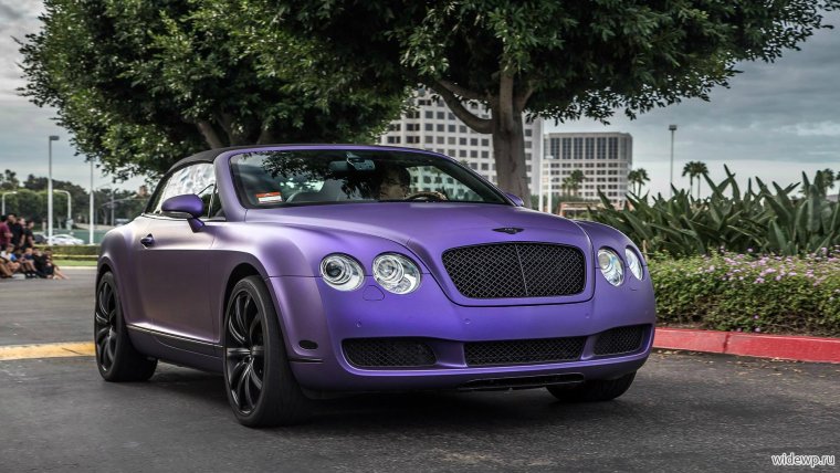 Bentley Continental gt фиолетовый