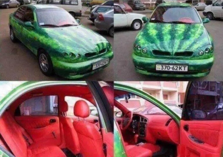 Прикольная покраска авто