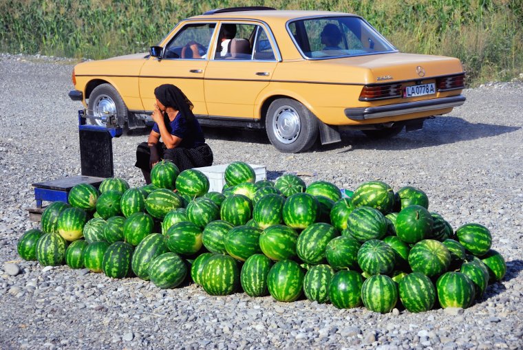 Арбузы на трассе