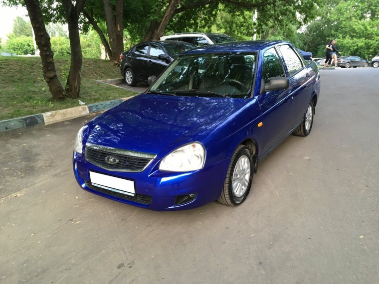 Лада Приора 2015 седан синяя