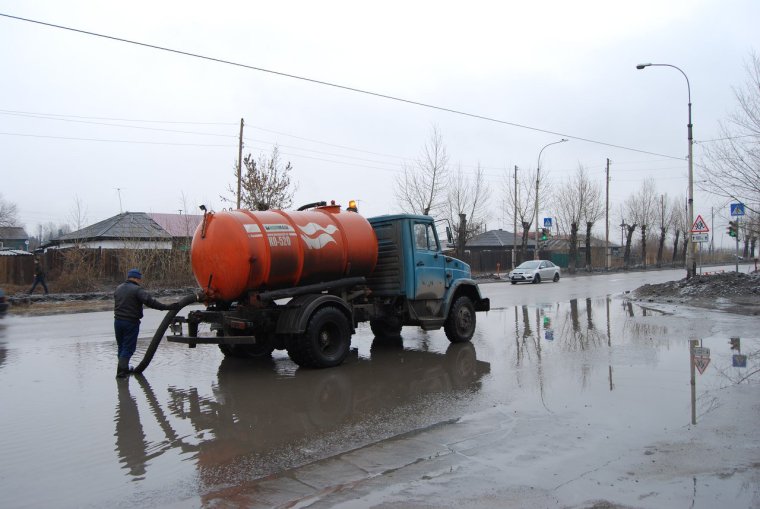 Откачка талых вод