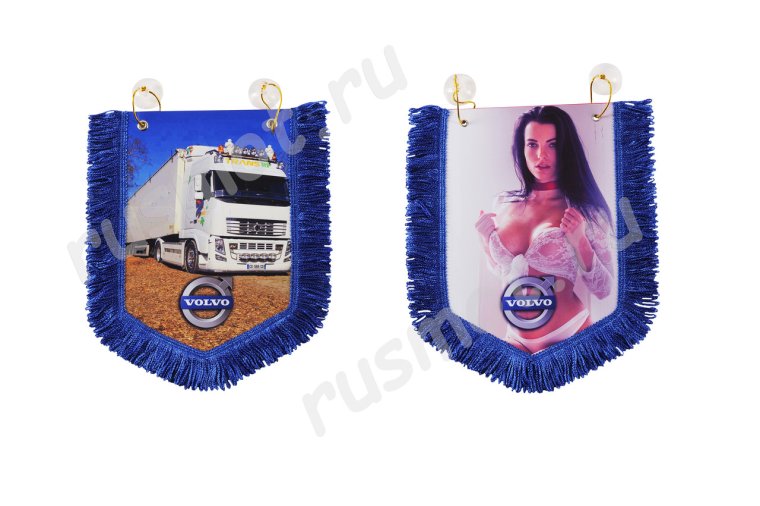 Вымпел тройной с девушкой