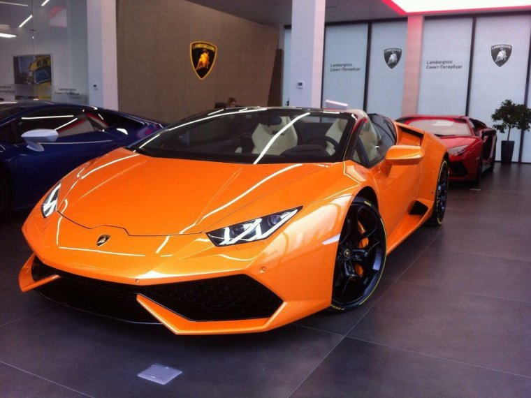 Lamborghini оранжевая 2020