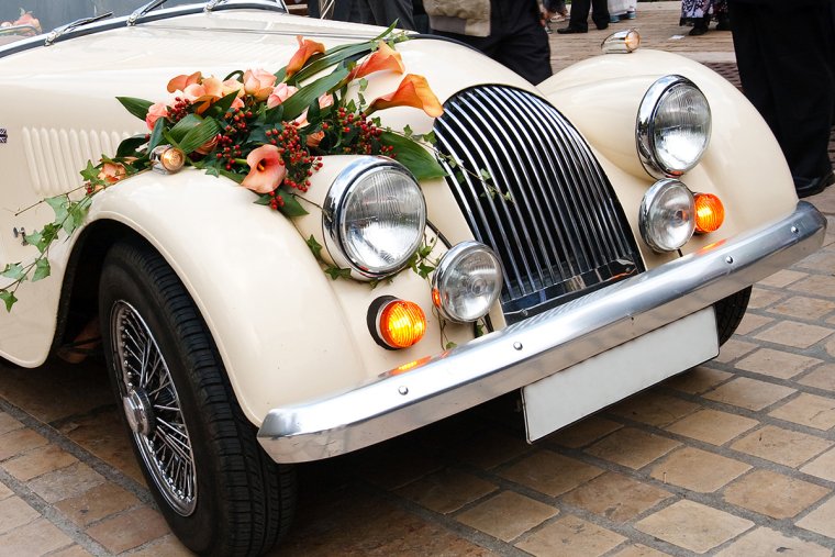 Свадебная ретро машина