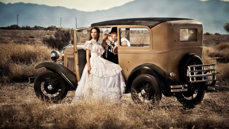 Свадьба в стиле Бонни и Клайд