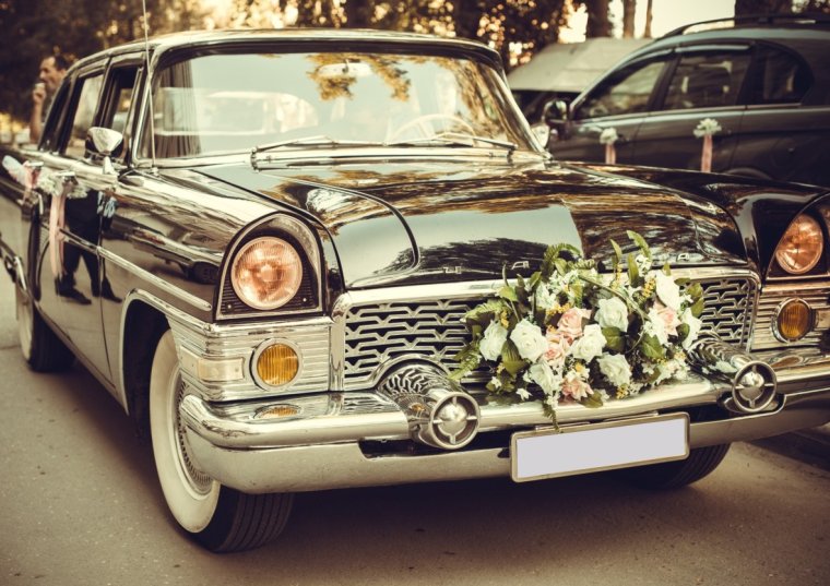 Свадебная ретро машина