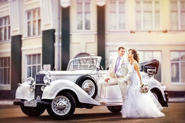 Ретро машина на свадьбу