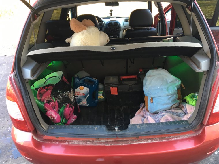 Габариты багажника Лада Калина универсал