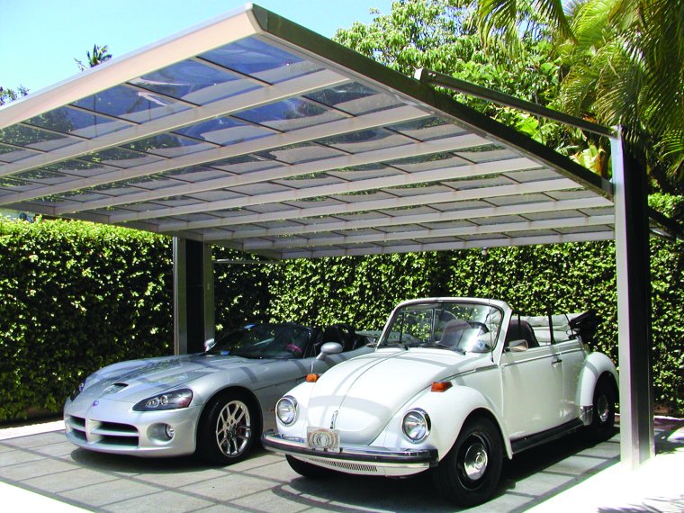 Освещение под навесом для авто